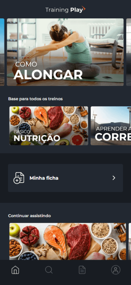Trainingplay screen app